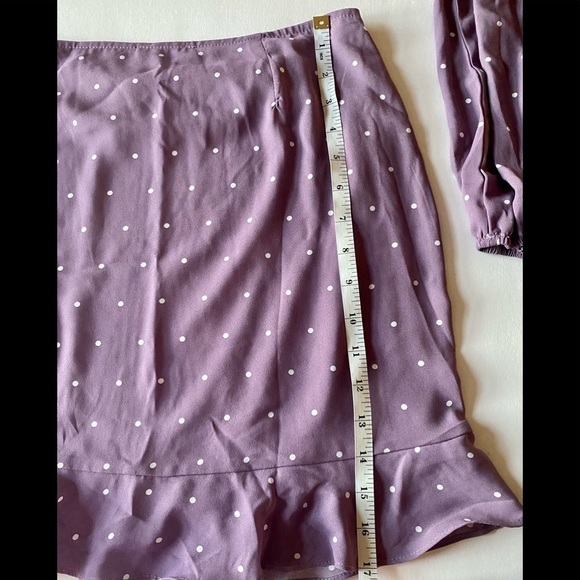 🆕Fashion Nova - Delilah polka dot skirt set in Lavender - Picture 11 of 11